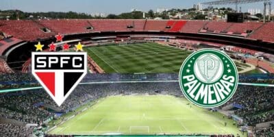 Palmeiras e São Paulo - Montagem Tv Foco