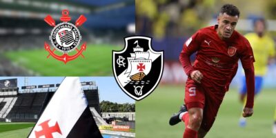 Corinthians, Coutinho e Vasco - Montagem Tv Foco