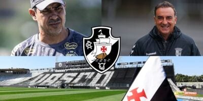 Carille, Carvalhal e Vasco - Montagem Tv Foco