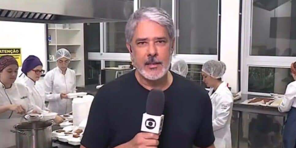 William Bonner em cozinha no RIo Grande do Sul (Foto: Reprodução / Globo)