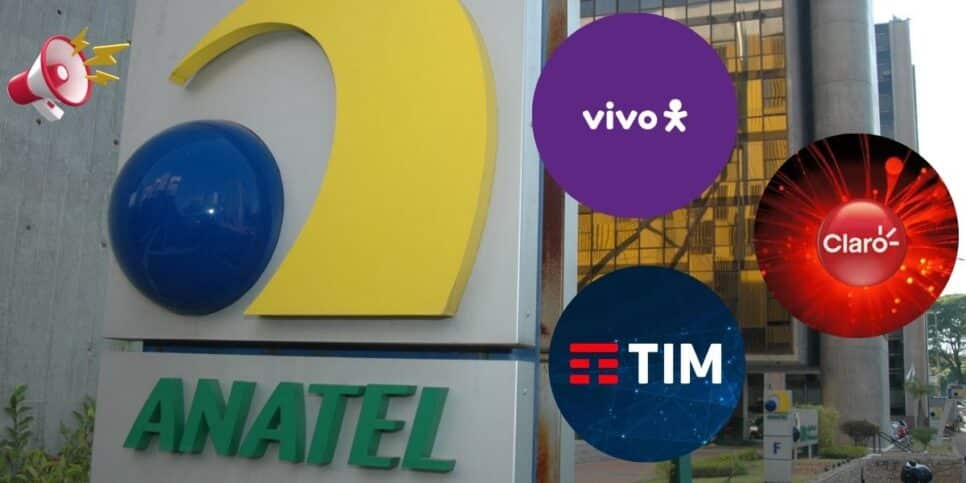 Anatel, Vivo, Tim e Claro (Foto: Reprodução / Canva / Montagem TV Foco)