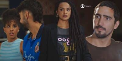 Andrômeda, Chicão, Paulina e Tom em Família é Tudo (Foto: Reprodução / Globo / Montagem TV Foco)