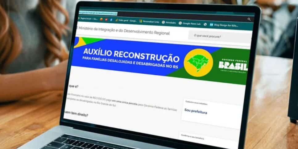 Site criado para pagar o Auxílio Reclusão (Reprodução: Internet)