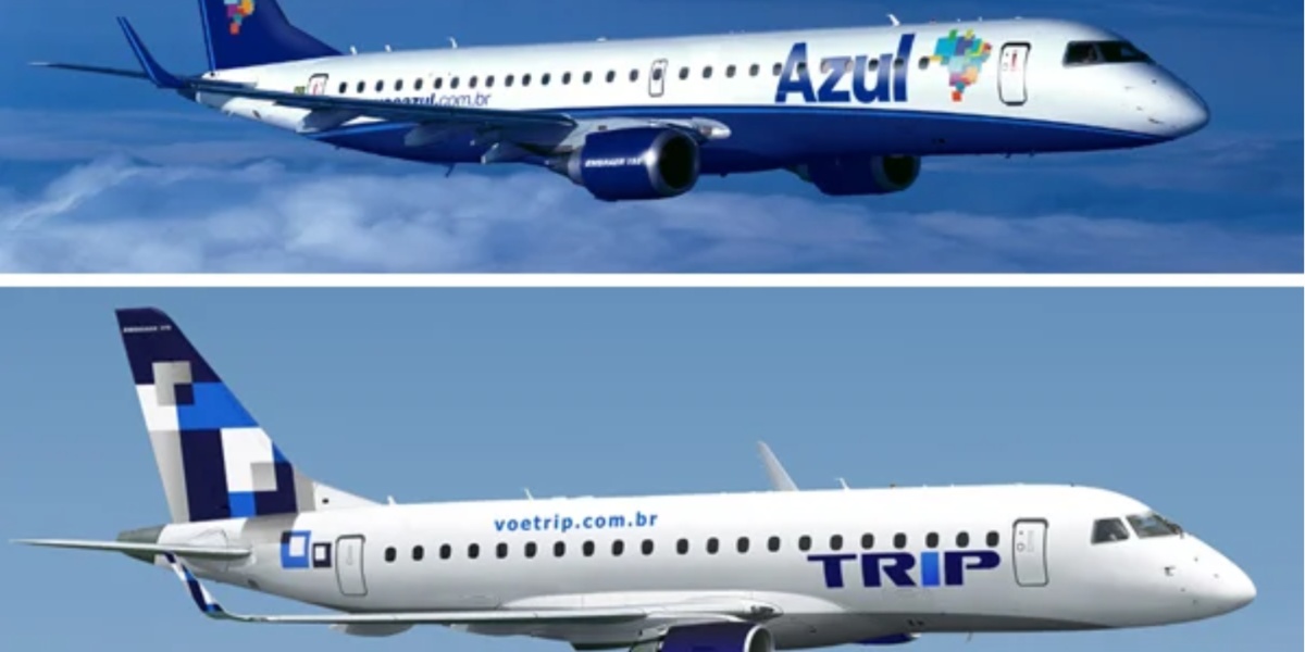 Azul e Trip anunciaram uma fusão - Foto: Internet