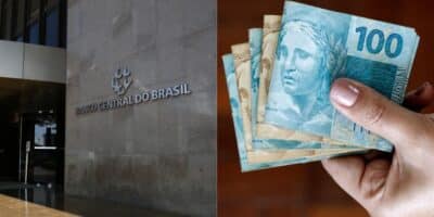 Banco Central com comunicado sobre o fim do dinheiro em papel (Reprodução: Montagem TV Foco)