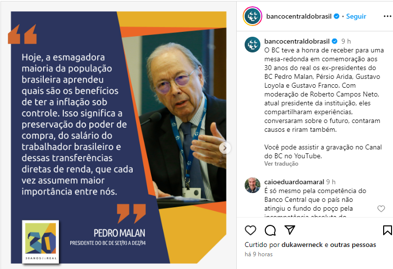 Comunicado do Banco Central - Foto: Instagram