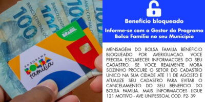 Imagem do post Confirmado hoje (01): Atitude crucial bloqueia o seu Bolsa Família e você pode evitar em 3 passos simples