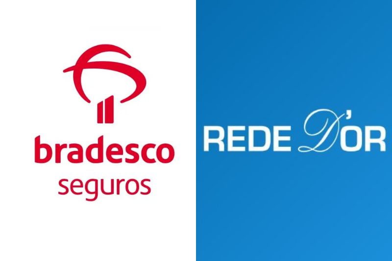 Fusão entre a Bradesco Saúde e Rede D'Or é considerada a maior do setor em 2024 (Foto Reprodução/Montagem/Poder360)