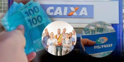 Caixa, trabalhadores e PIS (Foto: Reprodução / Gov / Canva)