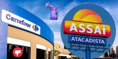 Carrefour e Assaí (Foto: Reprodução / Canva / Montagem TV Foco)