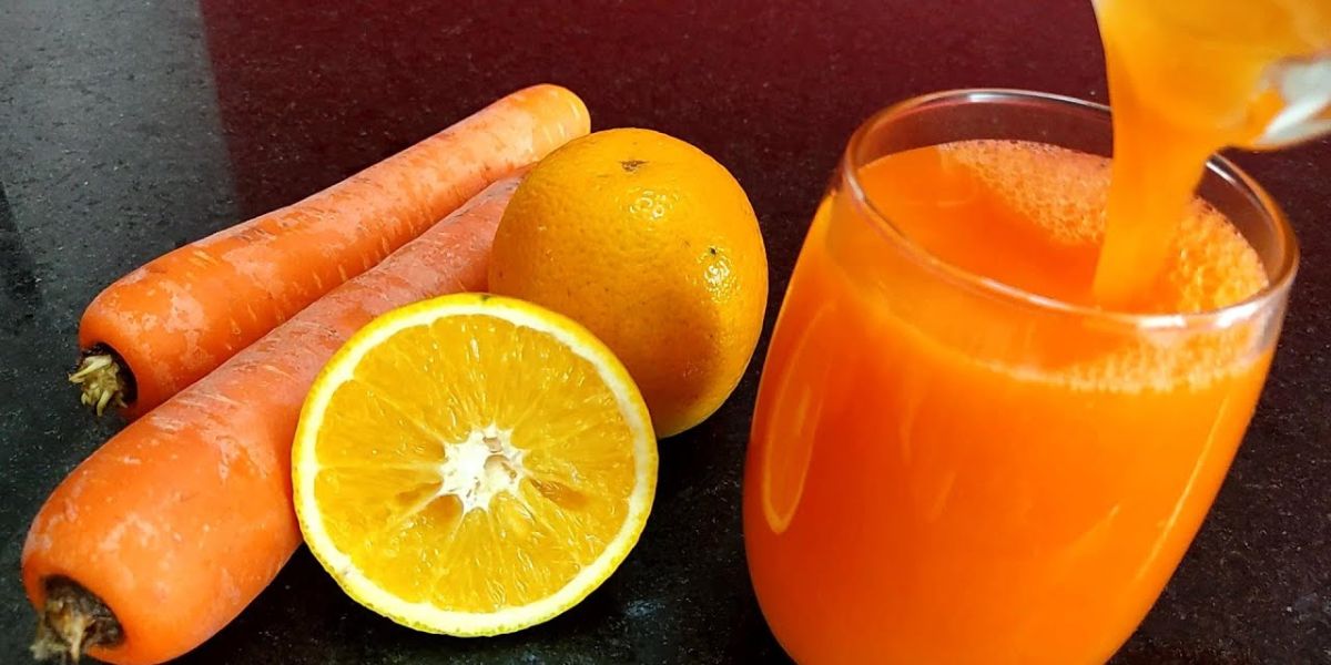 Suco de laranja com cenoura ajuda na beleza da pele (Reprodução: Internet)