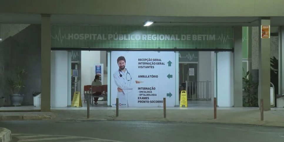 As pessoas ficaram internadas neste hospital de Betim (Reprodução: Globo)