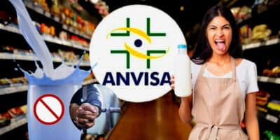 2 marcas gigantes de leite foram proibidas pela ANVISA após denúncia (Foto Reprodução/Montagem/Lennita/Tv Foco/Canva/ANVISA