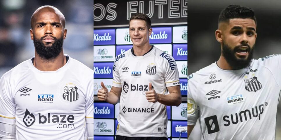 Messias, Furch e Felipe Jonatan deixarão o Santos - (Foto: Reprodução / Internet)