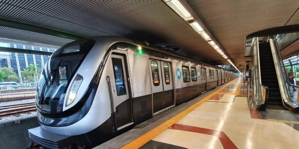 Metrô no Rio de Janeiro conta com mais de 600 mil passageiros todos os dias (Reprodução: Internet)