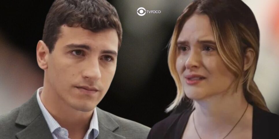 Murilo (Henrique Barreira) e Electra (Juliana Paiva) em Família é Tudo (Foto: Reprodução / Globo / Montagem TV Foco)
