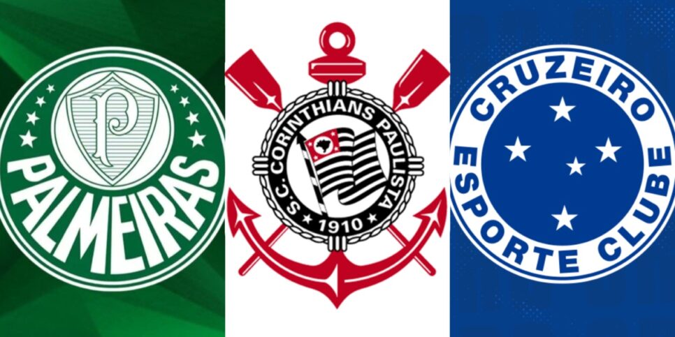 Palmeiras, Corinthians e Cruzeiro - (Foto: Reprodução / Internet)