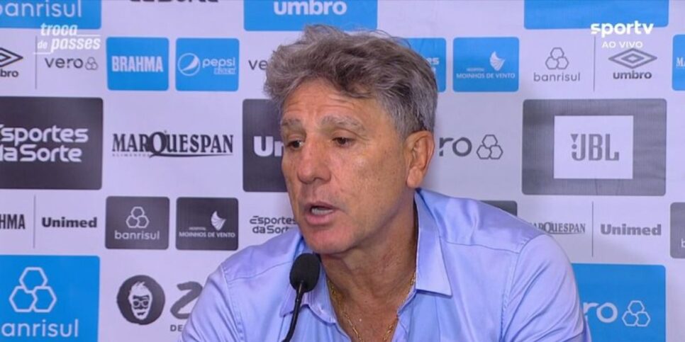 O treinador foi campeão do Gauchão novamente este ano (Reprodução: SporTV)