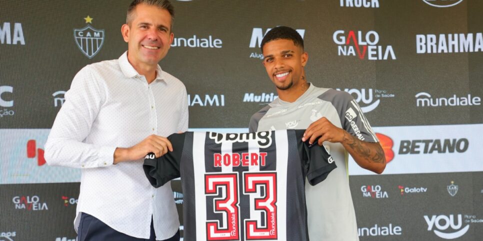 O meia-atacante Robert é anunciado no Atlético-MG - (Foto: Reprodução / Internet)