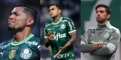 Rony, Dudu e Abel, do Palmeiras - Foto: Montagem