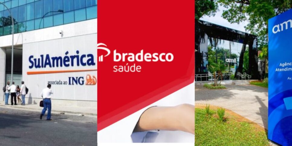 Sul Amêrica, Bradesco saúde e Amil - Foto: Montagem