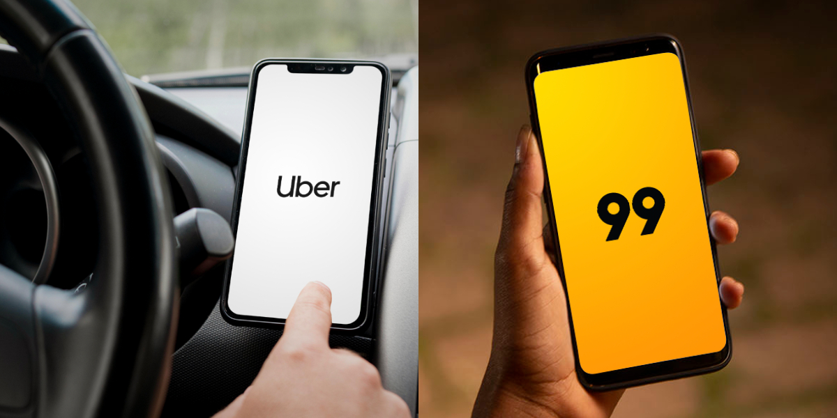 Uber e 99 são duas gigantes dos transportes (Foto: Divulgação/Internet)