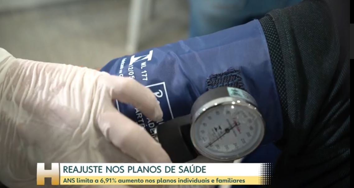 ANS coloca limite de reajuste em até 6,91% para planos de saúde individuais e familiares (Foto Reprodução/Globo)