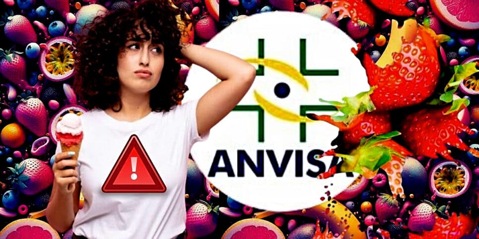 ANVISA proibiu produto popular cujo qual envolve diretamente frutas como morango, banana e o maracujá (Foto Reprodução/ Montagem/Lennita/Lee/TV Foco/Canva/ANVISA)