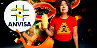 ANVISA proíbe  3 produtos populares envolvendo frutas como mamão, manga e maracujá (Foto Reprodução/Montagem/Lennita/Freepik/ANVISA)