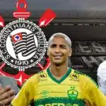 Augusto Melo, Deyverson, Pedro Raul e escudo do Corinthians (Foto - Montagem TV Foco). 