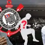 Augusto Melo, Pedro Raul e escudo do Corinthians (Foto - Montagem TV Foco). 