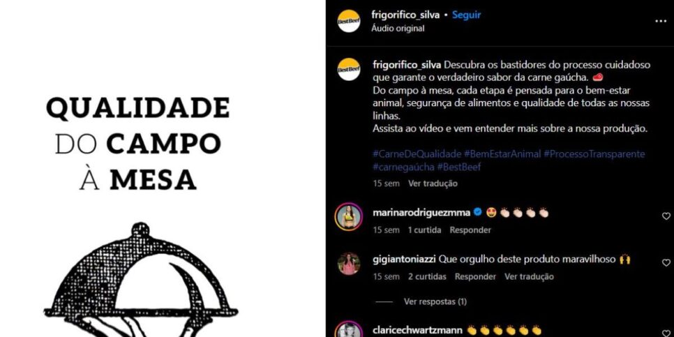 Best Beef se compromete e garante a qualidade dos seus produtos (Foto Reprodução/Instagram)