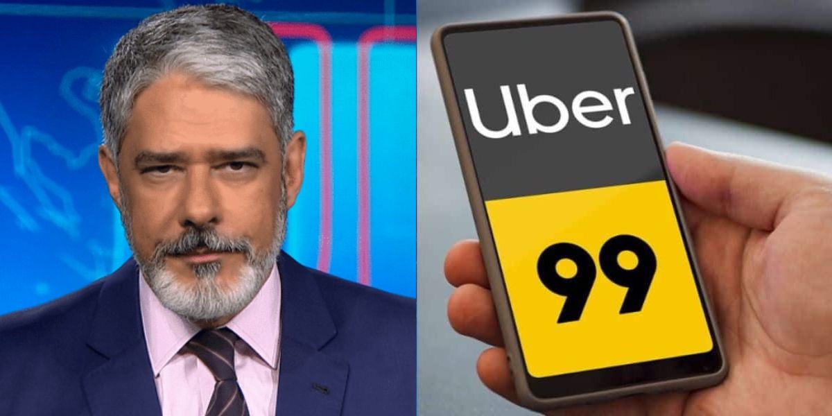 Bonner comunicou decreto que atingiu Uber e 99 no JN (Foto: Internet)