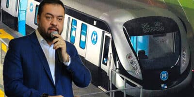 Cláudio Castro - Metrô e trem do RJ (Foto: Reprodução, Montagem - TV Foco)