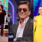 Com Silvio Santos no Qual é a Música em 1988 (João Batista da Silva/SBT), Em participação no Cante Se Puder em 2012 (Artur Igrécias/SBT) E com Patricia Abravanel no Programa Silvio Santos especial 60 anos (Gabriel Cardoso/SBT)