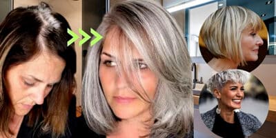 6 cortes de cabelo rejuvenescedores para mulheres 60+ (Foto Reprodução/Montagem/Lennita/Canva/Pinterest)