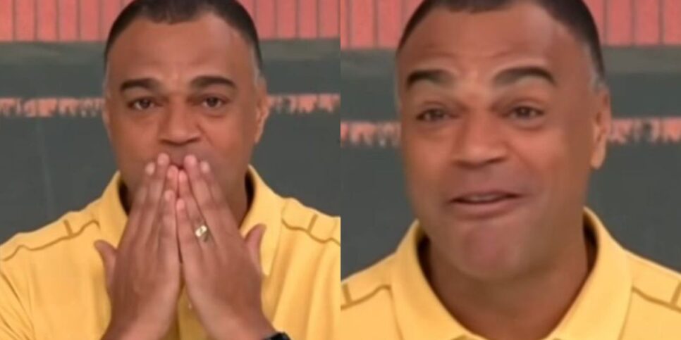 Denilson durante o Jogo Aberto - Reprodução Band