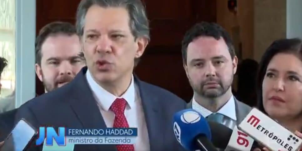 Fernando Haddad e Simone Tebet (Foto: Reprodução / Globo)