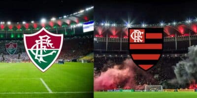 Flamengo e Fluminense - Montagem Tv Foco