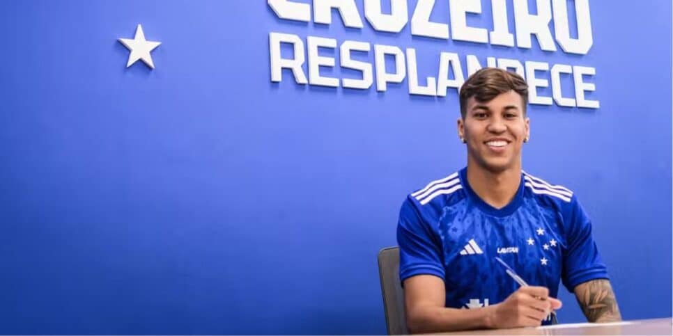 Kaio Jorge anuncia contratação de Kaio Jorge — Foto: Gustavo Aleixo/Cruzeiro