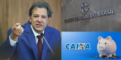 Haddad - Banco Central - Poupança Caixa (Foto: Reprodução, Montagem - TV Foco)