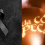 Imagem de luto / Logo da novela Da Cor do Pecado - Montagem: TVFOCO