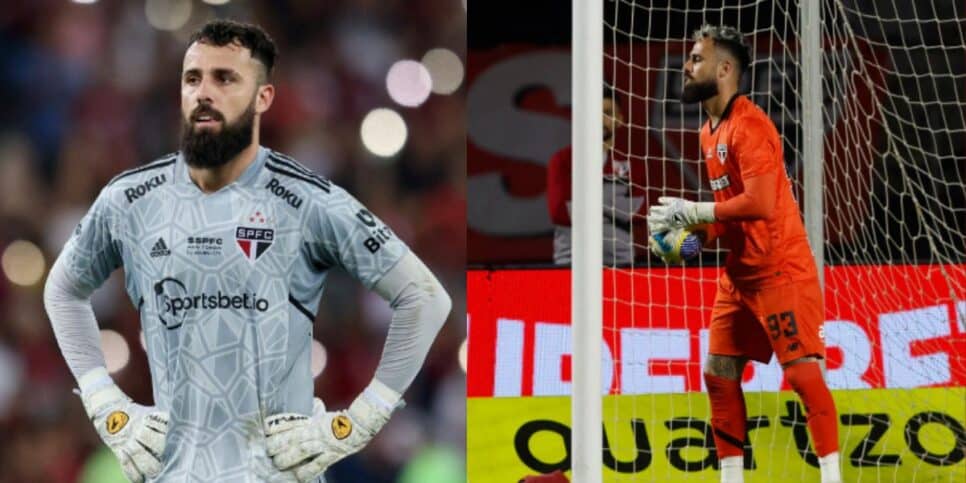 Jandrei, goleiro do São Paulo (Foto - Montagem TV Foco). 