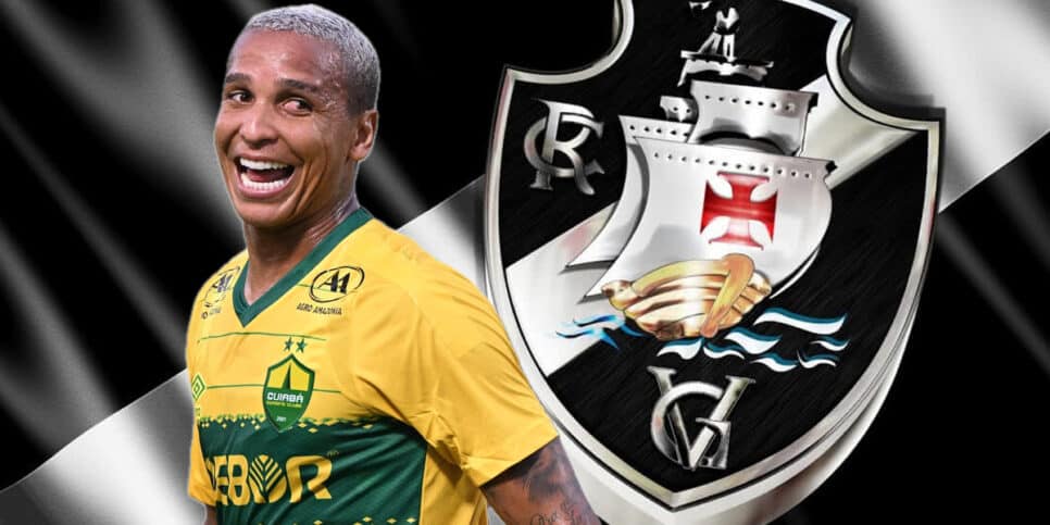 Jogador Deyverson, atacante do Cuiabá - Vasco (Foto: Reprodução, Montagem - TV Foco)