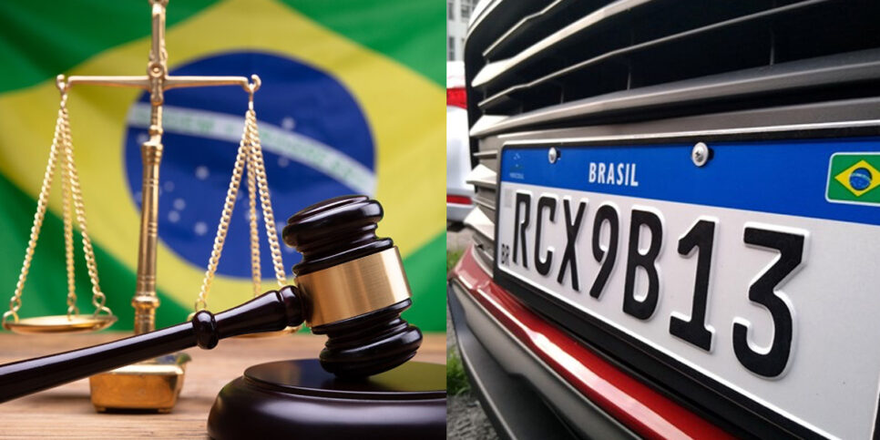 Lei das placas de carros (Foto: Reprodução, Montagem - TV Foco)