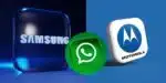 Logo Samsung / WhatsApp / Logo Motorola - Montagem: TVFOCO