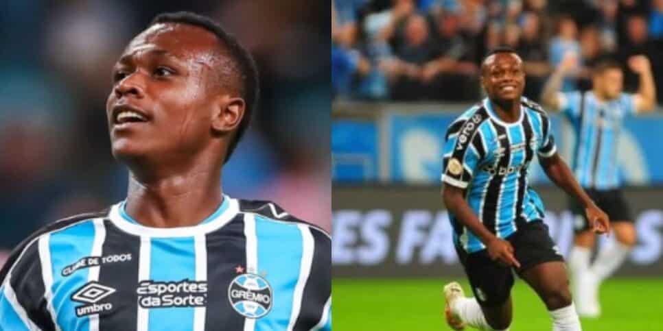 Nathan, joia do Grêmio (Foto - Montagem TV Foco).