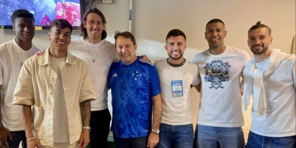 Pedrinho BH e novos reforços do Cruzeiro (Foto - Divulgação Cruzeiro).