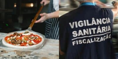 Pizzaria / Vigilância Sanitária - Montagem: TVFOCO