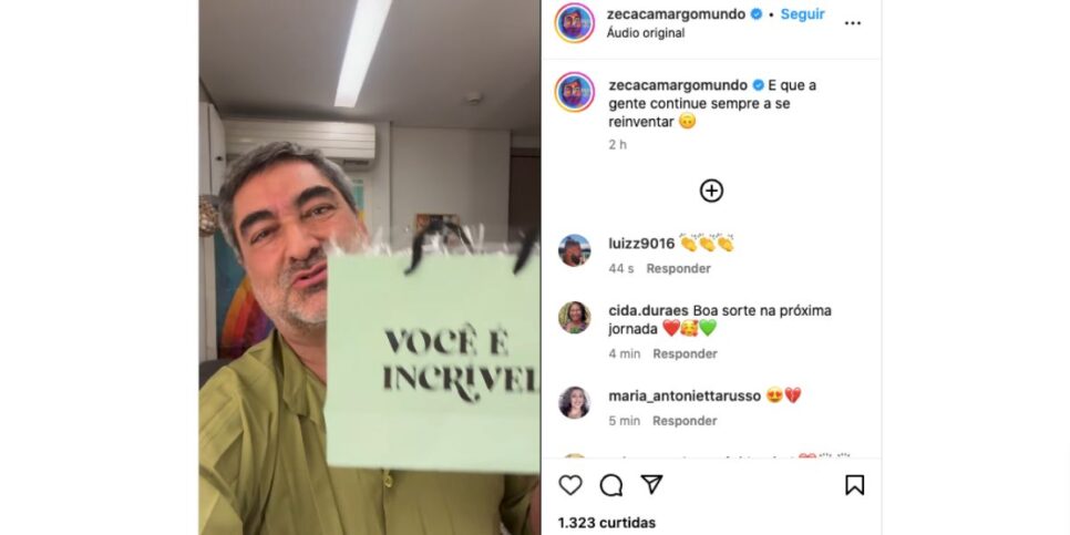 Publicação de Zeca Camargo (Foto: Reprodução / Instagram) 